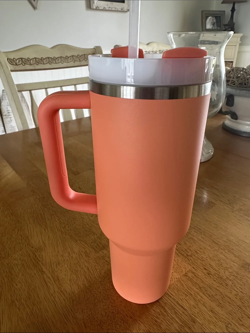 Stanley H2O 40oz quencher tumbler USED Necatarine